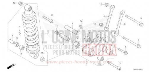 REAR CUSHION ADV750N de 2022